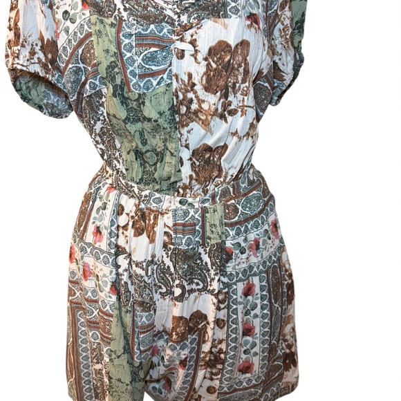 Women's Multicolor Patterned Jumpsuit - Picture 2 of 6